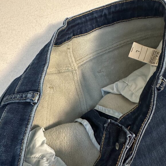 Warm lined jeans for winter - size large - Picture 2 of 4